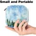 Portable Women's Binding Bags | Menstrual Cup & Tampon Bags for Teens | Multicolored Winter Landscape - Buy Online on GoSupps.com