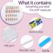 Almond Press on Nails - Short Round Chrome Gloss Fake Nails with Glitter - 24pcs Acrylic Artificial Stick On Nails for Women - Buy Online on GoSupps.com