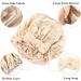 Satin Silk Bonnet Sleep Cap for Curly Hair | Double Layer Hair Bonnet with Stretchy Tie Band | Gold Large for Women - Buy Online on GoSupps.com