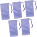 Sac de Sac de Poche Savon en Filet en Maille Exfoliant avec Cordon Cordon - 5pcs Purple Moussant Filet pour le Nettoyage du Visage et du Corps - Soft PE Mesh Saver pour la Maison et les - Buy Online on GoSupps.com