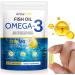 Omega 3 Fish Oil 240 Softgels from Deep Sea Fish Lemon Flavored-with EPA & DHA-Promotes Brain Heart Joint & Immune Health-20 Days Servings - Buy Online on GoSupps.com