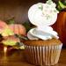 Pumpkin Cupcake Topper Floral Pumpkin Fall birthday Baby Shower Food Picks Dessert Toppers Pumpkin Watercolor 36PCS White - Buy Online on GoSupps.com