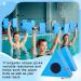 4 Pcs Triangular Aquatic Exercise Dumbbells Set - Blue EVA Foam Water Weights for Pool Exercise - Resistant Water Aerobics Equipment - Buy Online on GoSupps.com