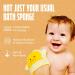 Bath Sponge Gift for Babies & Toddlers | Natural & Gentle Exfoliating Loofah | Pediatrician Approved - Buy Online on GoSupps.com