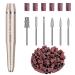 MELODYSUSIE Silvia Nail Drill Electric Nail Files 20000RPM for Beginners USB Portable Compact Efile Professional Electric Nail Drill Manicure Pedicure Set for Acrylic Nails and Gel Nails (A-Gold)