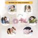 JOYRAVO 2-in-1 Kids Travel Pillow - Adorable Pink Elephant Plushie & U-Shaped Neck Pillow for Ultimate Comfort on Airplane, Car, Train, Bus - Buy Online on GoSupps.com