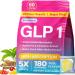 GLP 1 | 180 Count GLP 1 Support Gummies Plus Berberine Akkermansia Muciniphila Resveratrol Green Tea & Cinnamon | GLP 1 Naturally Oral Supplement | Digestive Gut Energy & Metabolic Health 180 Count (Pack of 1)