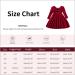 Miipat Baby Girls Velvet Dress | Long Sleeve Fall Winter Elegant Princess Dress 4-5 Years Red - Buy Online on GoSupps.com