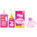 The Pink Stuff Miracle Bathroom Cleaning Bundle: All Purpose Floor Cleaner 1L + Multi Purpose Cleaner Spray 750ml + Foaming Toilet Cleaner (1pk 3 x 100g sachets)
