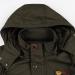 Buy Hanxiulin Oversize Warm Plush Jacket for Men - Winter Hooded Coat in Green 4XL | Soft Fleece Lined Outdoor Jacket - Buy Online on GoSupps.com