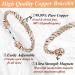 Cigmag Lymphatic Drainage Copper Bracelet for Women | 99% Pure Copper Magnetic Bracelet with Ultra Strength Magnet | Adjustable Brazaletes Cuff Bangle | Grape Tricolour | 2 Magnets - Buy Online on GoSupps.com