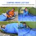 Lightweight 3 Season Sleeping Bag for Kids & Adults - 5-20 Degree Microfiber Fill - Ideal for Backpacking, Hiking, Camping - Includes Compression Sack - Single, Blue - Buy Online on GoSupps.com