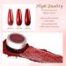 Buy Laza Chrome Nail Powder - Holographic Metallic Dust for DIY Gel Polish & Nail Art | Reflective Glitter Decorations - Red - Buy Online on GoSupps.com