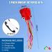 Octopus Kite 3 Pack - Easy-to-Fly 3D Giant Kites for Adults and Kids - Rainbow Kites with String Reel - Beach Toy Kites for Boys and Girls - 3 Colors - Buy Online on GoSupps.com