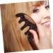 Anneome Portable Wooden Massage Comb - Wide Tooth Detangler for Scalp Relief | 10.50x5.50cm Brown - Buy Online on GoSupps.com