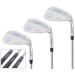 LAZRUS Premium Forged Golf Wedge Set for Men - 52 56 60 Degree Golf Wedges + Milled Face for More Spin - Great Golf Gift Silver Right Handed RH, Silver 52,56,60 Set