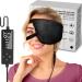CREATRILL Single Eye Compress Moist Heat for Stye Eye Treatment Electric Eye Heating Pad Hot Chalazion Eye Compress Heated Eye Patch Mask for One Eye Stye Blepharitis Cure Dry Eyes Relief Black