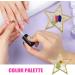 Palette de m lange de maquillage pour ongles - Bord dor - Plateau en r sine pour filles - Gel - Pratique pour femme - Salon de beaut - Manucure Pentagramme - Buy Online on GoSupps.com
