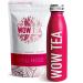 WOW TEA WOW TEA - Herbal Tea for Weight Loss | Detoxifying Tea - Body Cleansing and Bloating Relief | Ayurveda Wellness Tea + Tea Thermos with Infuser - 150g + 500ml | 100% Natural | Made in the EU