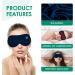 BRZSACR Heated Eye Mask wireless Silk Eye Compress Heating Pad with Smart Temperature & Timer Dry Eyes Blepharitis Dark Circles and Puffy Eyes (Blue) - Buy Online on GoSupps.com
