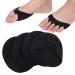 2 pairs of foot pads bale pads forefoot pillow upholstery cotton soft elastic high high -heeled shoes forefoot cushion stress pain relief front foot plaster (3.3 x 3.3 inches) black