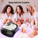 MelodySusie LED UV Nail Lamp Salon - Professional Gel Nail Dryer with 3 Timer Controls in Classic Black - Buy Online on GoSupps.com