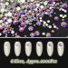 180+1728 Pcs AB Crystal Nail Rhinestones | Flatback Rhinestones for Nails, Art, Clothes & Jewelry - Buy Online on GoSupps.com