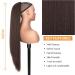 PORSMEER 30 Inch Yaki Straight Drawstring Ponytail Clip In Extensions for Women Kinky Straight Pony Tail Extensions Hair Extensions Ponytail (Dark brown) - Buy Online on GoSupps.com