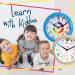 Kiddus Children's Wall Clock - Silent Analogue Time Teacher | Multi-Language Time Learning in English Blue - Buy Online on GoSupps.com