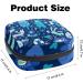Menstruation Pad Bag with Zipper | Stylish Women's Napkin & Tampon Organizer | Blue Forest Animal Pattern - Buy Online on GoSupps.com