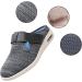 MAQUEL Women's Walking Shoes - Adjustable Strap, Expandable Width, Dark Grey - Size 44 | Ideal for Plantar Fasciitis, Orthopedic Support & Diabetic Foot Care - Buy Online on GoSupps.com