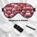 Red Poodles Dogs Print Unisex Eye Mask | Soft Adjustable Sleeping Face Mask for Ultimate Comfort - Buy Online on GoSupps.com