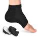 Heightening Wedge Insole Socks Invisible Silicone Height Increase Socks Heel Pad Insert for Plantar Fasciitis Pain Relive and Gait Correction Black 3.5CM/1.4 Inch Up Black 3.5 CM/1.4 Inch Up