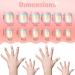 72 Pieces Kids False Nails - Rainbow Theme Full Cover Short Artificial Nail Kit for Girls - Children's Nail Design Decoration - 3 Boxes - Buy Online on GoSupps.com
