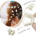 24 Pcs Mini Pearl Flower Hair Clips Set - Retro Style Decorative Hair Accessories for Women & Girls - White - Buy Online on GoSupps.com