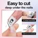 Jenney Slanted Edge Nail Clippers with Catcher - Professional Stainless Steel Fingernail and Toenail Cutters for Men and Women - Buy Online on GoSupps.com
