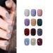 High Density Glitter Nail Polish 12 Colors Reflective Glitter Gel Nail Polish Set Holographic Glitter Nail Polish Manicure Set for Nail Art DIY Manicure and Pedicure at Home (Color : SE07 Size :
