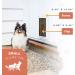 Hakuna Pets Deluxe Aluminum Pet Door for Screens, Doors & Walls up to 2.76 Thick - Small (Up to 20 lbs) - White - Buy Online on GoSupps.com