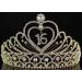 Sweet Sixteen 16th Birthday Princess Tiara Crown - Austrian Rhinestone Crystal Jewelry T1629g Gold - Buy Online on GoSupps.com