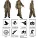 Men's DoCred Ghillie Suit - Lightweight Camouflage Hunting Suit 3D Leaf XL or XXL - Buy Online on GoSupps.com