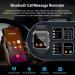 Bluetooth Military Smartwatch for Men Women - Fitness Tracker with Call Function - Waterproof Tactical Sports Watch for Android iPhone - Heart Rate Monitor and Blood Pressure - Black - Buy Online on GoSupps.com