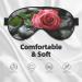 Buy Spa Stone & Rose Flowers Print Sleep Eye Mask - Soft Eyeshade for Travel & Naps - Ideal for Women & Men - Buy Online on GoSupps.com