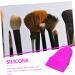 Didiseaon Makeup Brush Cleaning Pad Cosmetic Brush Cleaner Facial Cleaner Facial Cleansing Pads Soft Silicone Face Facial Tool Scrubber Silicone Brush Cleaning Pad Disc Mat Purple Silica Gel 19x13cm Purple - Buy Online on GoSupps.com