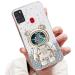 Tivenfezk Nadoli for Samsung Galaxy A21S Treibsand B r Astronaut Hidden Stand Shell caricature glitter astronaut stand soft silicone bling cell phone case transparent protective cover samsung galaxy a21s clear