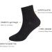 Athlemo Diabetic Ankle Socks 9-11 - 4 Pairs Bamboo Non-Binding Wide Thin Seamless Toe Black - Buy Online on GoSupps.com