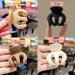 4PCS Ponytail Hair Claw Clips - Anti-Sagging High Ponytail Fixing Hairpins for Women - Frosted Back Head Hair Accessories - Buy Online on GoSupps.com