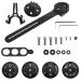 8 pieces of bicycle computer bracket for garmin bracket stem set wahoo bolt element bracket integrated bicycle computer bracket for racing bike with screws bicycle edge bracket (black)
