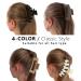 8Pack 4.3 Large Hair Claw Clips for Thin Thick Curly Hair - DASPAR 2 Styles, 4 Neutral Colors - Nonslip, Strong Hold Matte Clips for Women - Buy Online on GoSupps.com