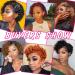 Ustylish Pixie Cut Blonde T27 Human Hair Wig | Short Curly T Part Wig for Black Women | Pre Plucked 13X4X1 Lace Front Wig - Buy Online on GoSupps.com