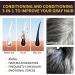 Lot de 2 shampooings pour la teinture des cheveux shampooing naturel pour cheveux noirs 3-en-1 shampooing colorant hydratation des cheveux noir et marron 2 pi ces *100 ml hair2 - Buy Online on GoSupps.com